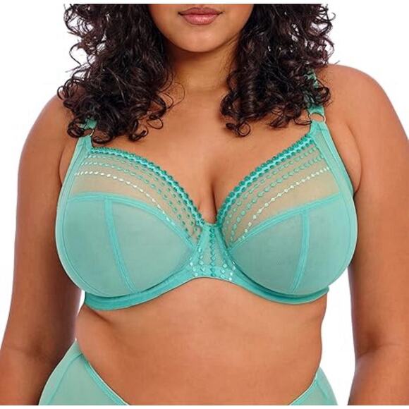 Elomi 8900 'Matilda' Underwire Plunge Bra Black Sz 34K B1334 - Picture 1 of 4